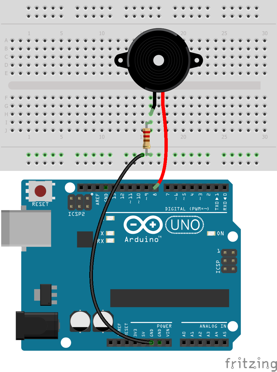 Circuit layout of the sound assignment