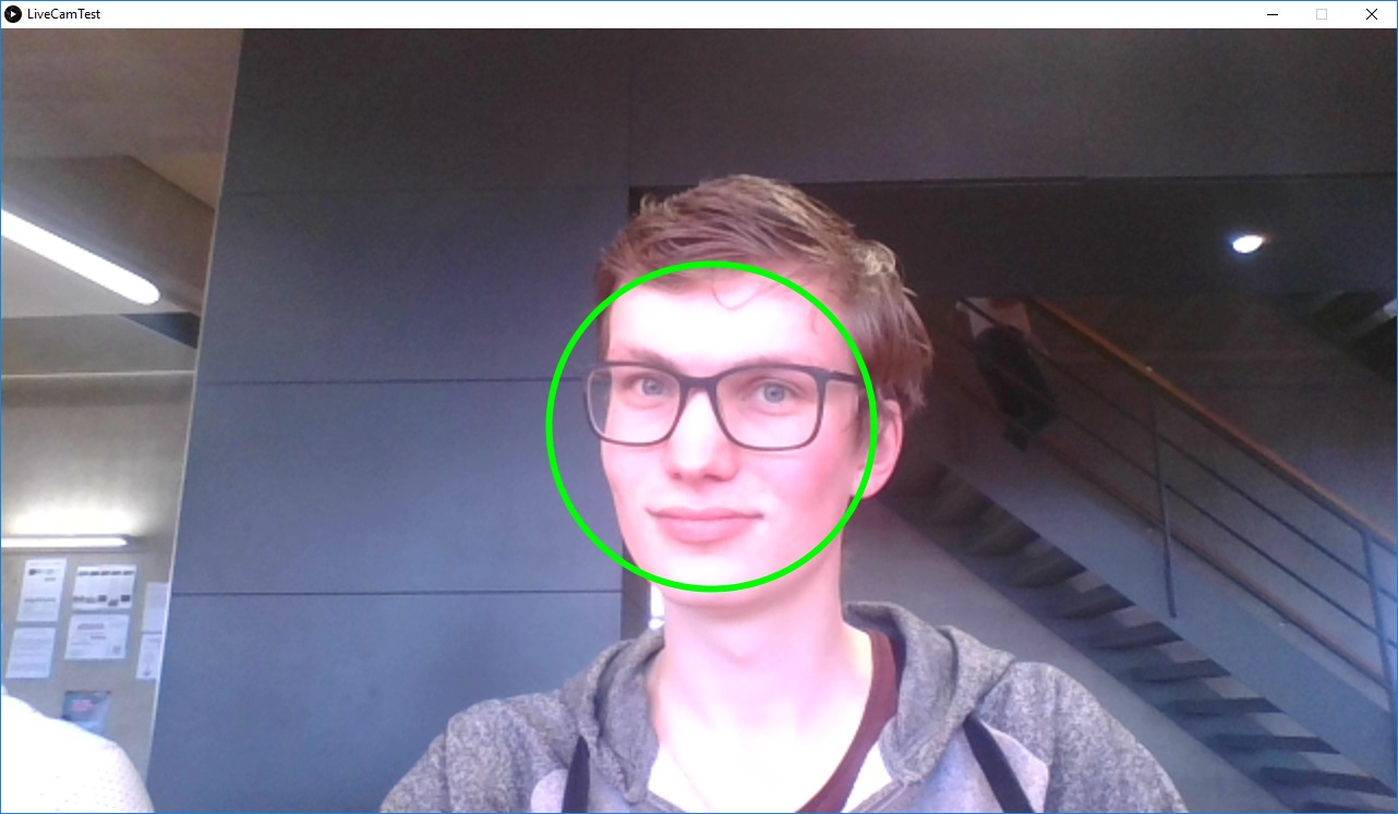 Drawing a ellipse on my face using openCV