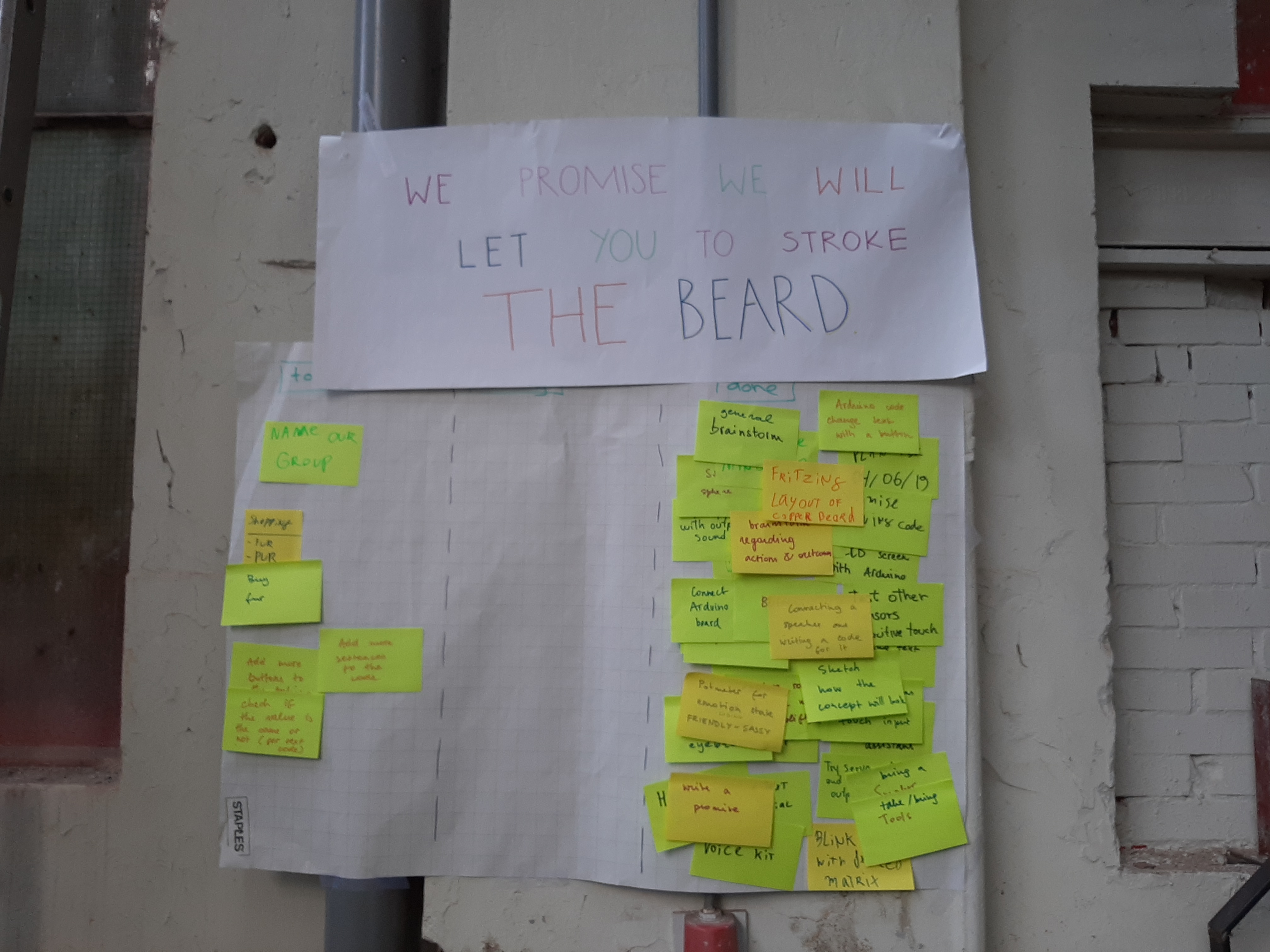 Scrum board at day 4